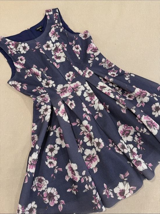 torrid Dresses & Skirts - torrid Navy Floral Fit-and-Flare Dress with Pink and White Blooms